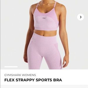 Gymshark Flex Strappy Sports Bra- Pink
